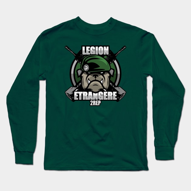 Légion Étrangère 2 REP (French Foreign Legion Paratrooper) Long Sleeve T-Shirt by TCP